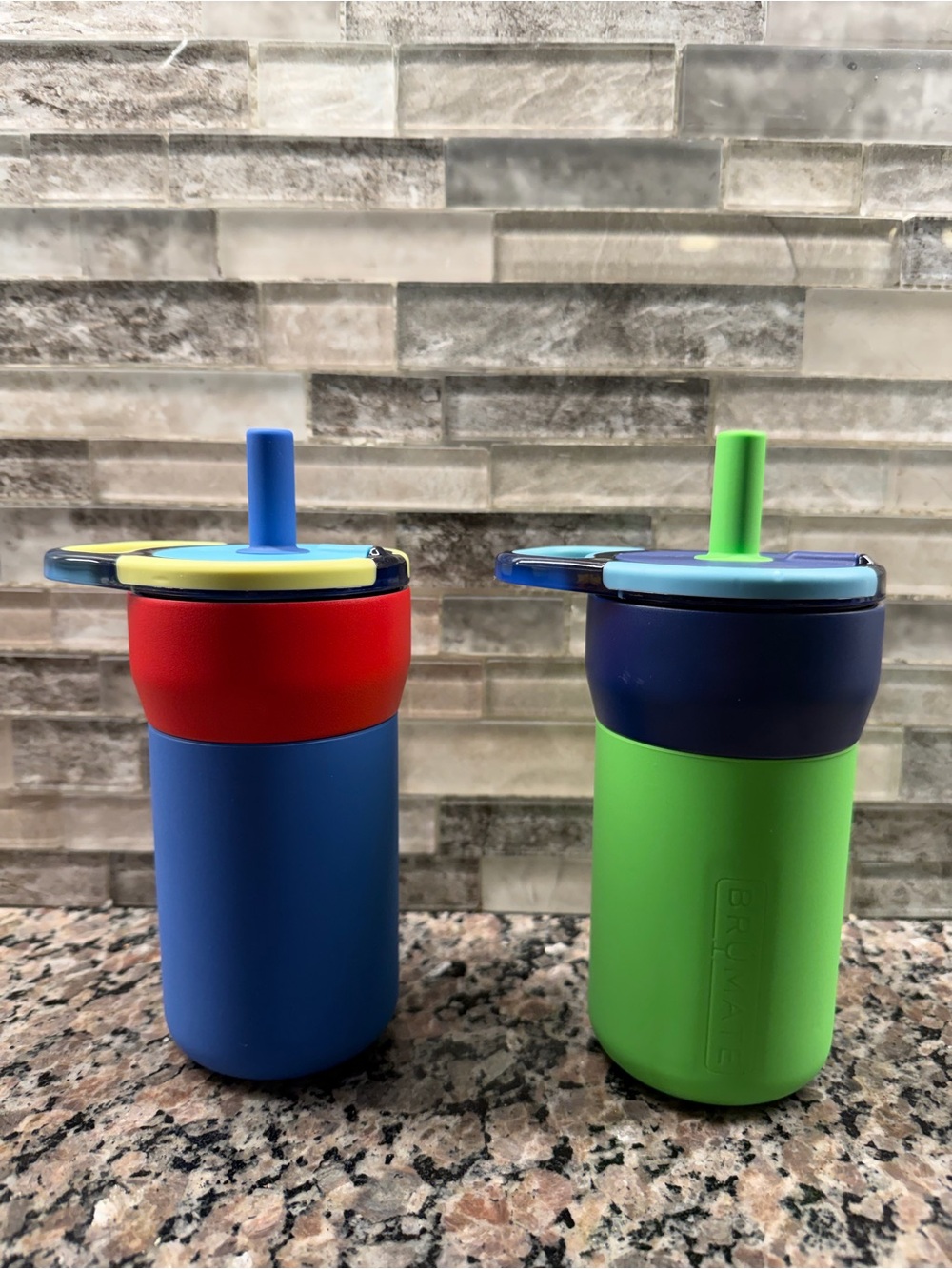 Brumate Leap cups- Blue/Red and Green/Blue Set